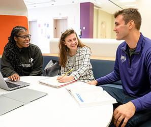 UB students studying together